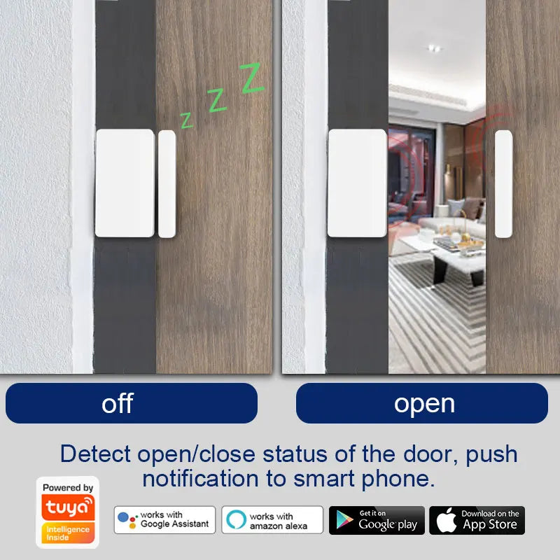 5pc WIFI Smart Door/ Window Sensor with Alarm