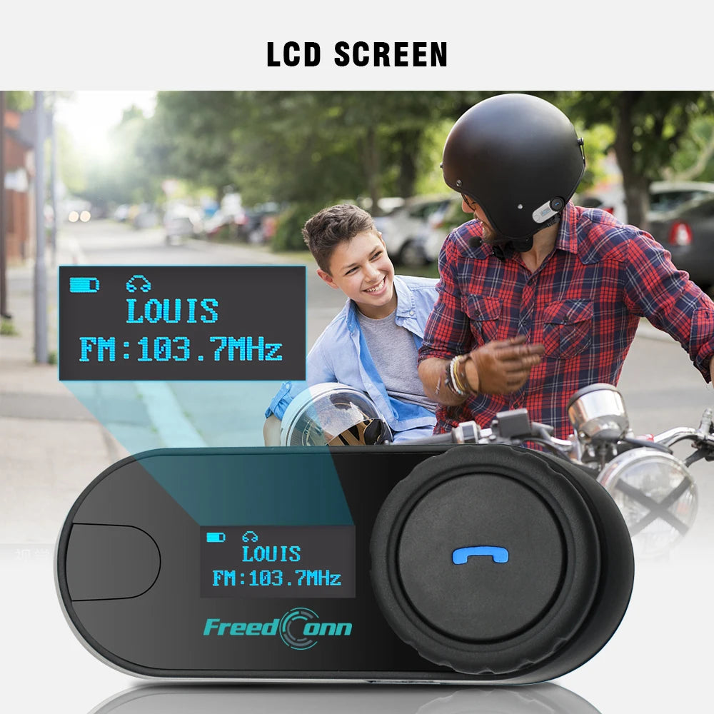 Wireless  Bluetooth Motorcycle Intercom Helmet Headset