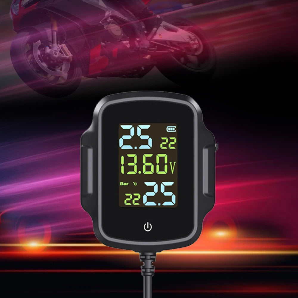 Motorcycle TPMS with 3.0 Fast Charging USB Output