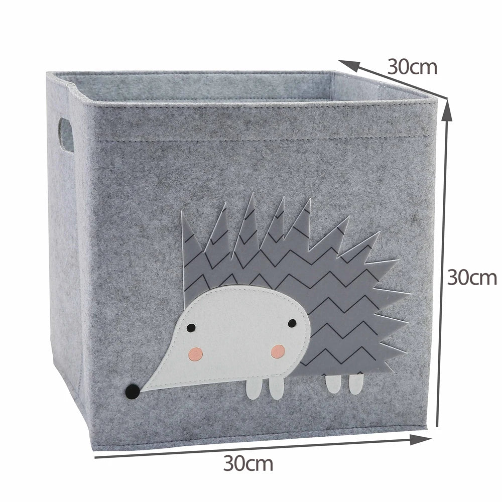 Felt Fabric Creative Cartoon Animal Storage Box Organizer