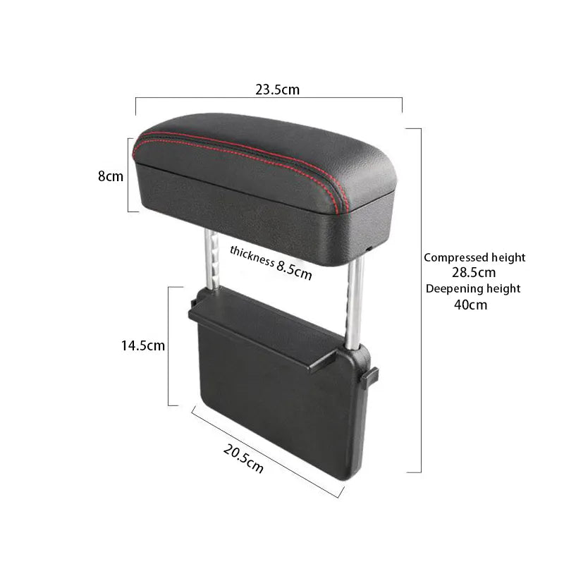 Arm Rest Box Car Armrest Organizer For Auto Elbow Support