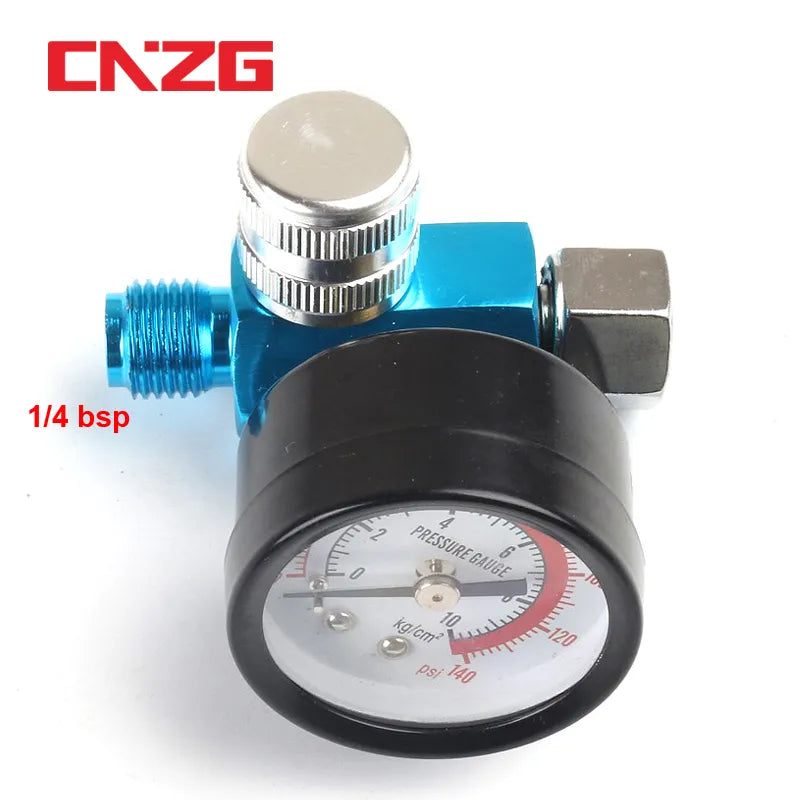 Air Regulator Gauge Spray Gun Pneumatic Tools For Airbrush