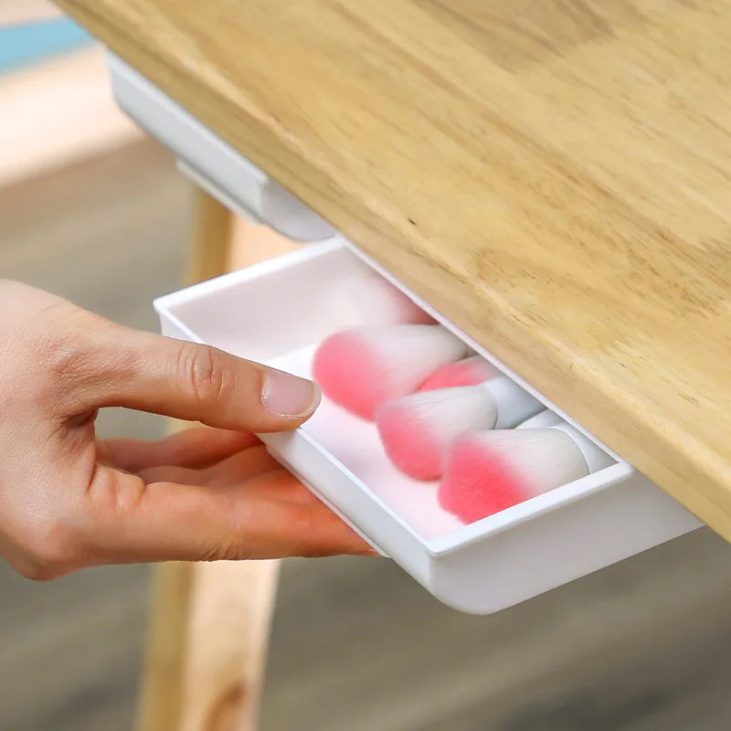 Self-Adhesive Hidden Storage Box under the table