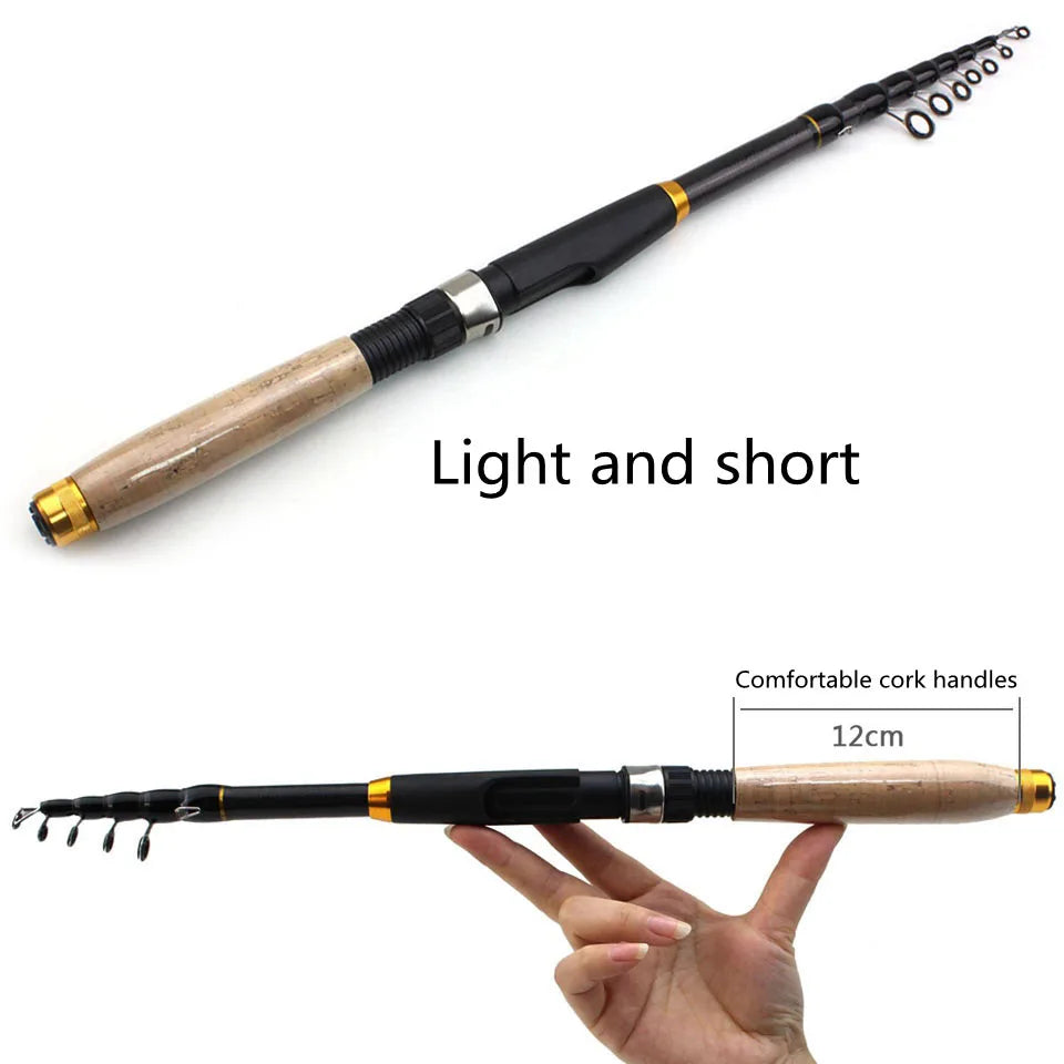 1.8m 2.1m 2.4m 2.7m 3.0m 3.6m carbon fiber fishing rod