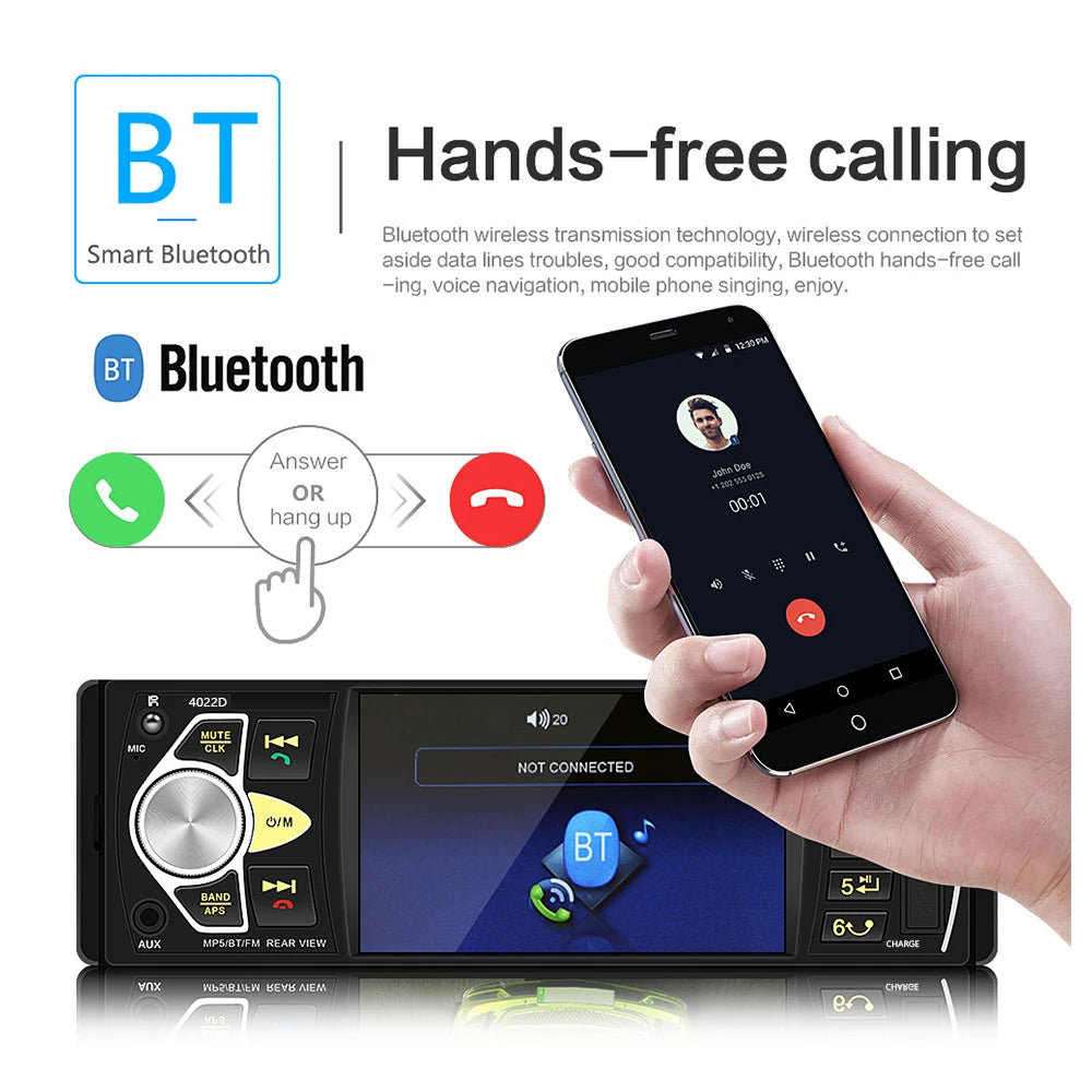 4.1-Inch Audio Stereo Bluetooth Car Radios