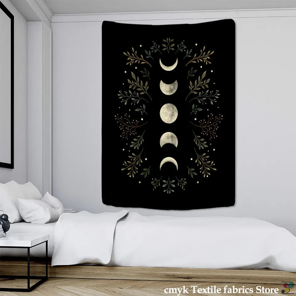 Vintage Moon Phase Tapestry