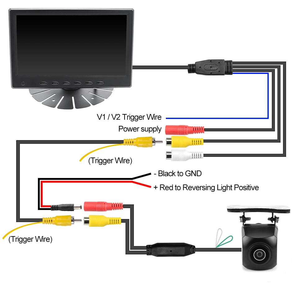 Best Quality HD 1920*1080 7 Inch IPS Screen AHD Car Parking Monitor