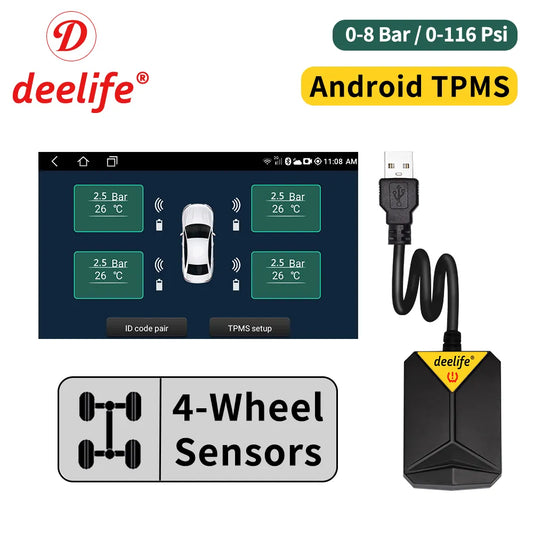USB Car Tire Pressure Monitoring System