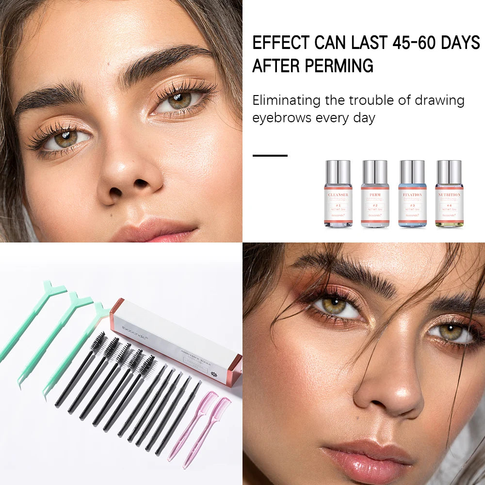 Lash Lift Kit and Eyebrow Lamination Kit for home use