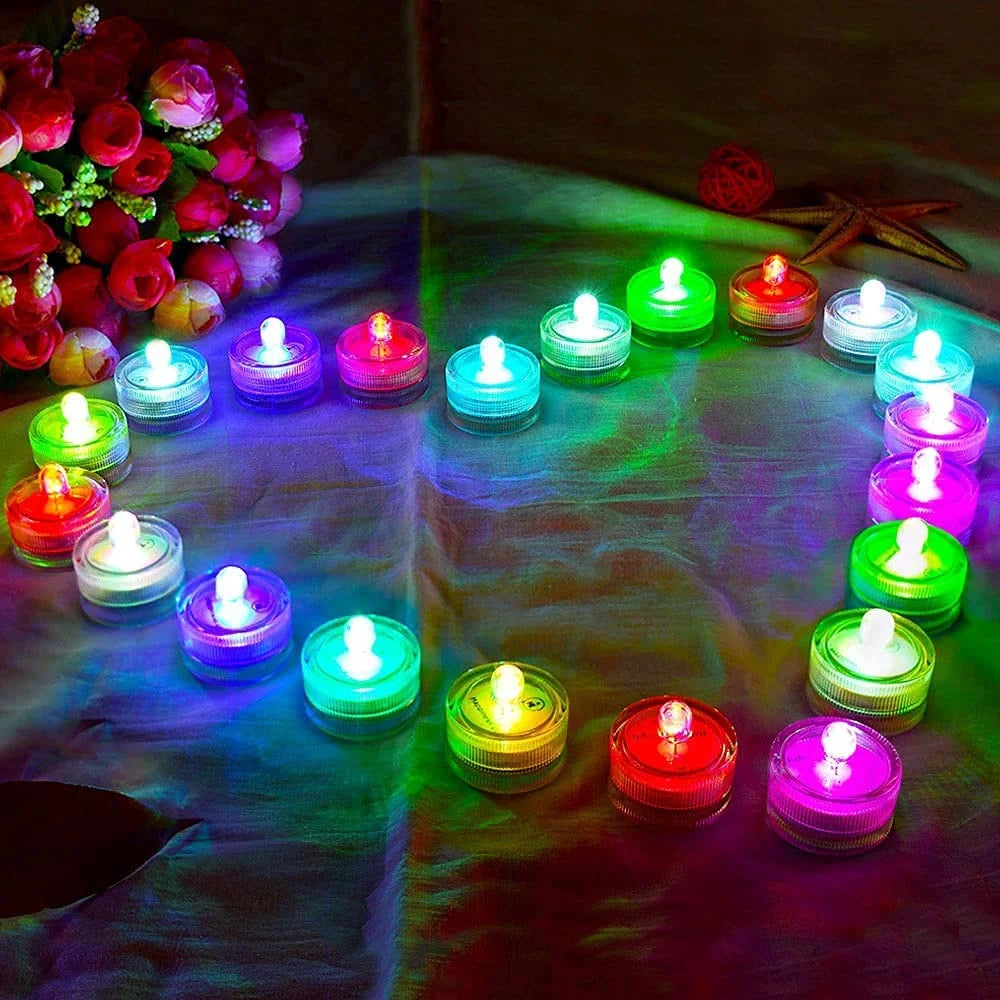 12Pcs Submersible LED Tea Lights