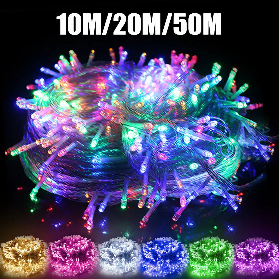 10M 20M 50M Decorative Led String Fairy Light with 8 Modes
