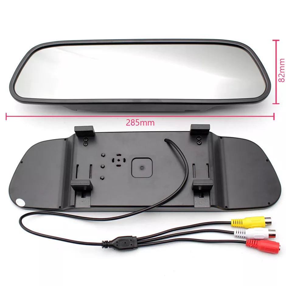 5 inch car rearview mirror with monitor