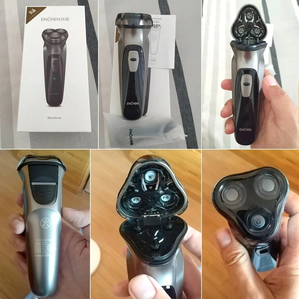 Black Stone Electric Face Shaver for Men