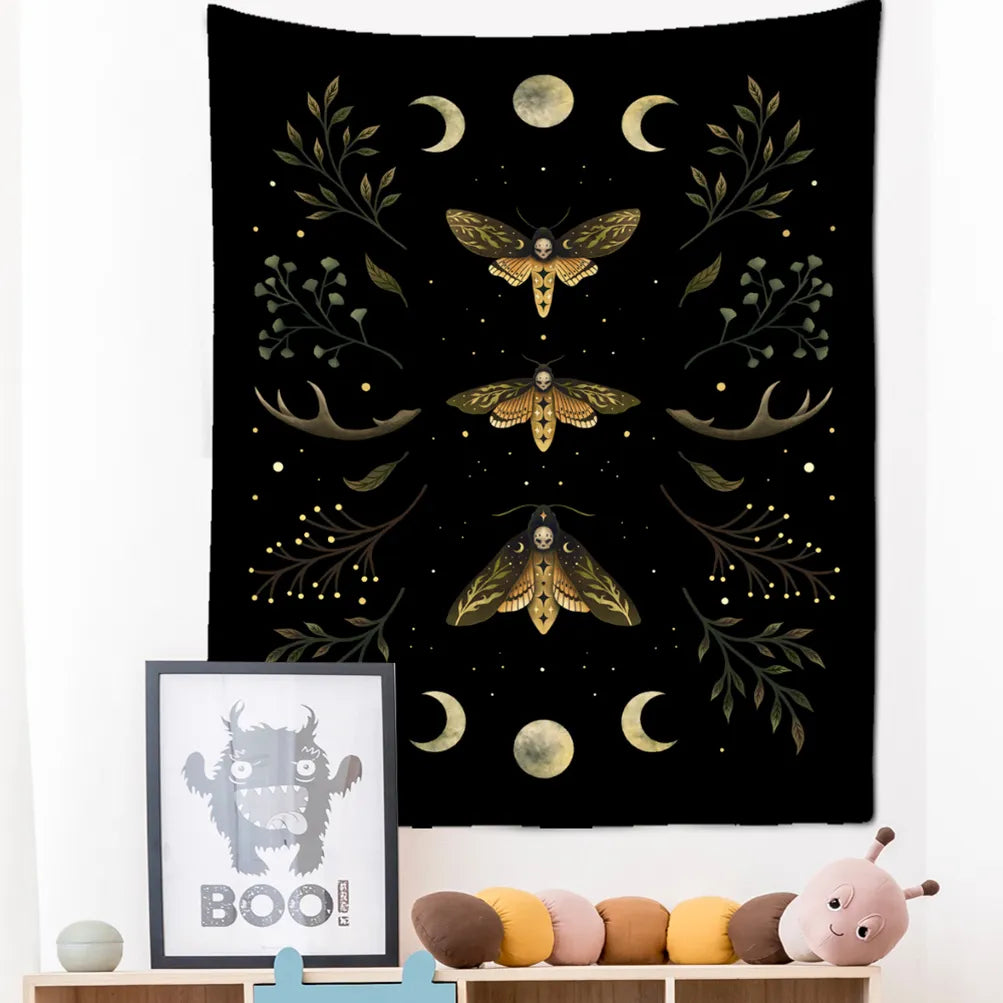 Vintage Moon Phase Tapestry