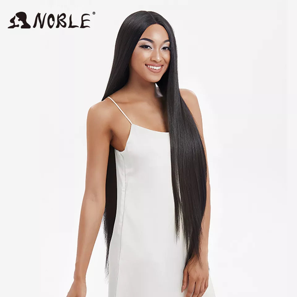 38 Inch Straight Synthetic Lace Front Wigs for Women