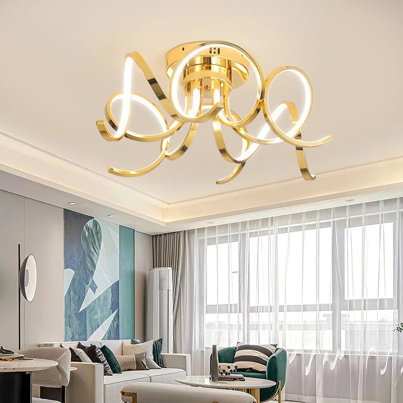 90-260V Chrome/Gold Plated LED Chandelier