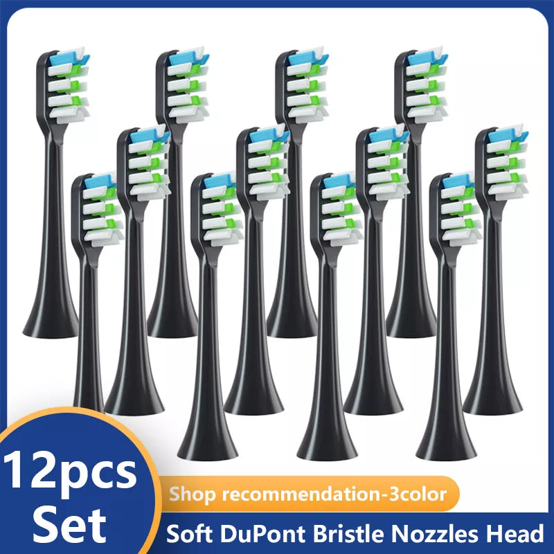 12 pieces for replacement toothbrush heads