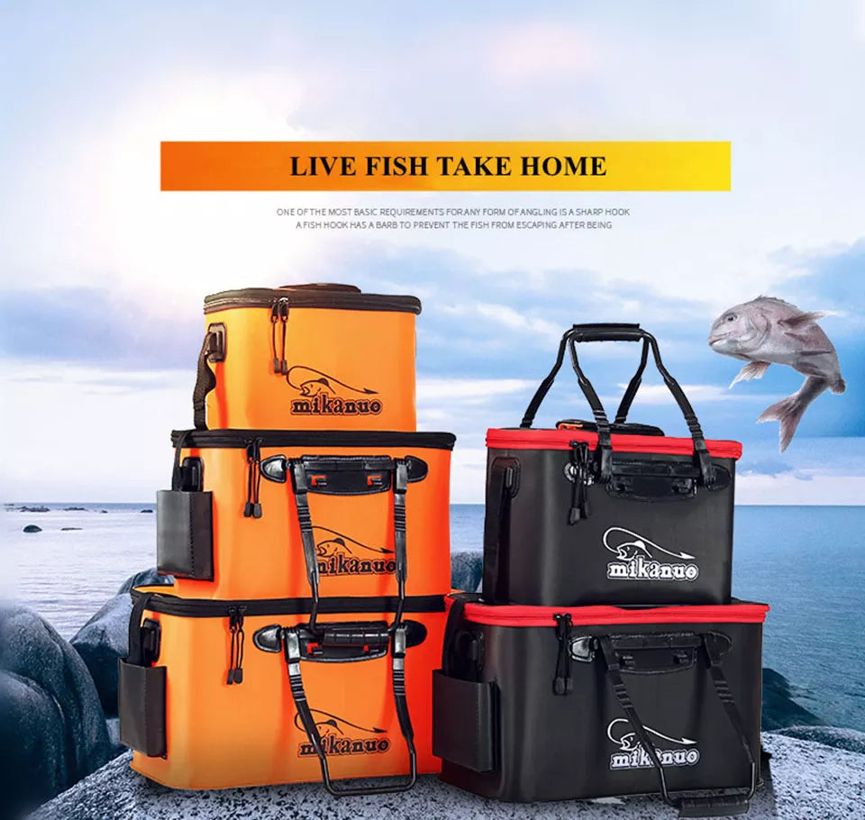 Collapsible Portable Fishing Bag with Basin