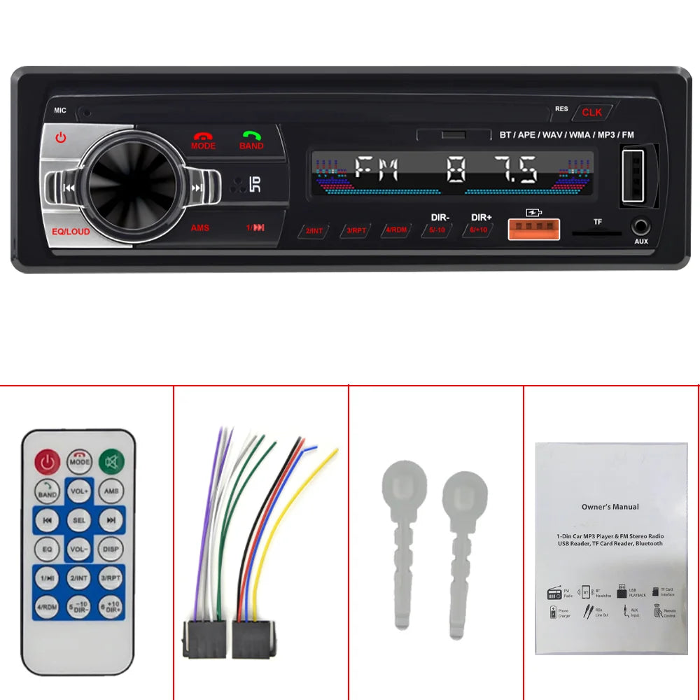 Digital Bluetooth Car Radio Stereo Player