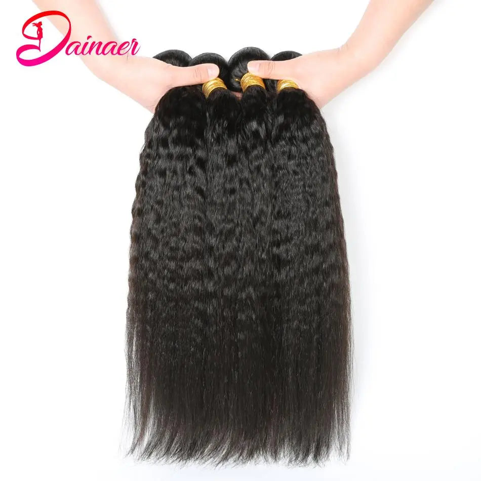 1/3/4 PCS 100% Human Kinky Hair Weave Bundles