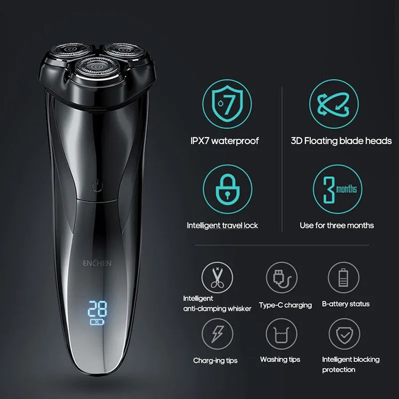 3D Electric Shaver Razor For Men