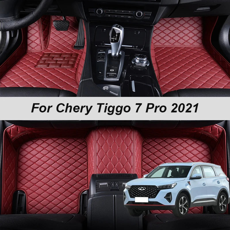 100% Fit Custom Made Leather Car Floor Mats For Chery Tiggo 7 Pro 2021