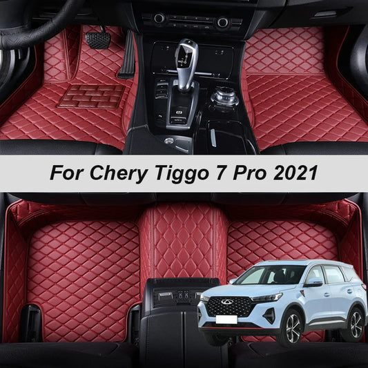 100% Fit Custom Made Leather Car Floor Mats For Chery Tiggo 7 Pro 2021