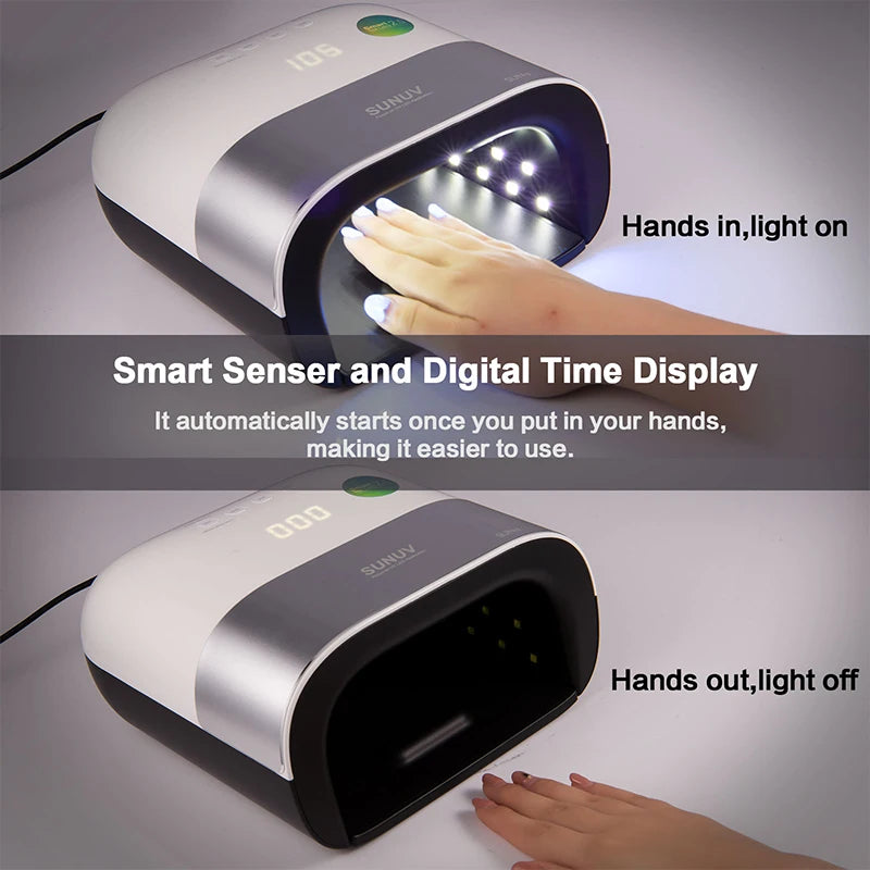 Smart 2.0 48W UV LED Lamp Nail with Smart Timer Nail Dryer