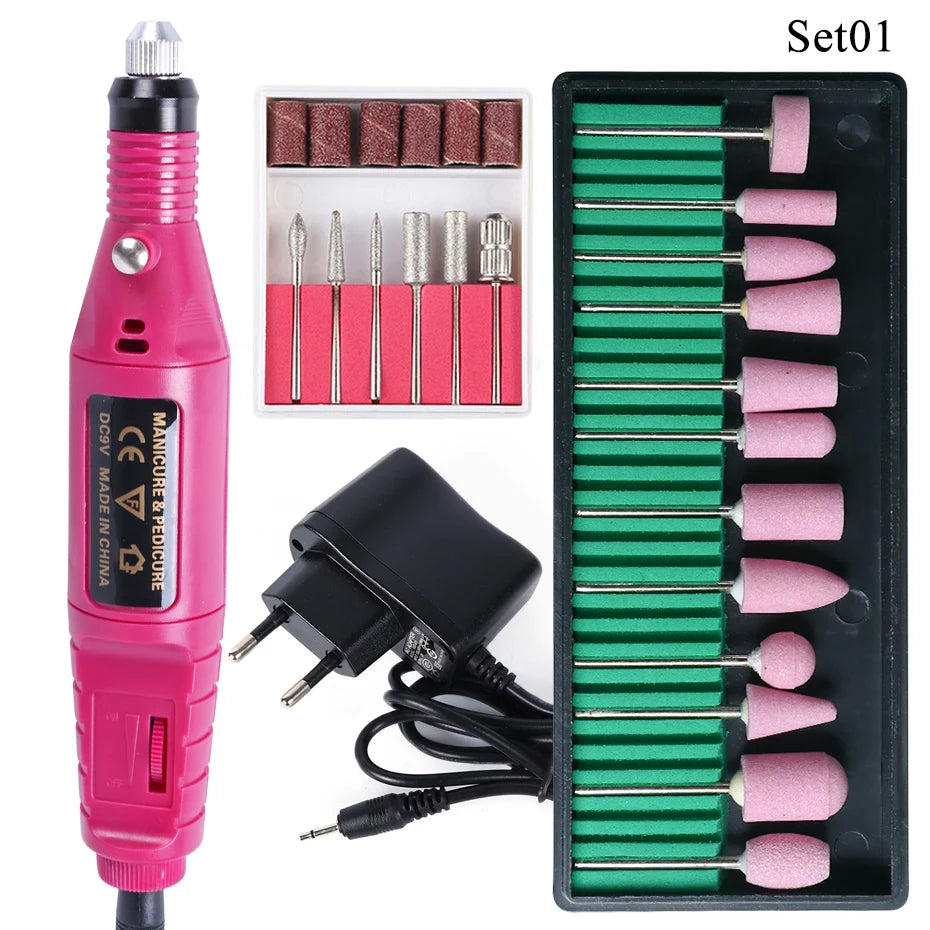 Professional Nail Drill Machine Gel Polish Remover Tools