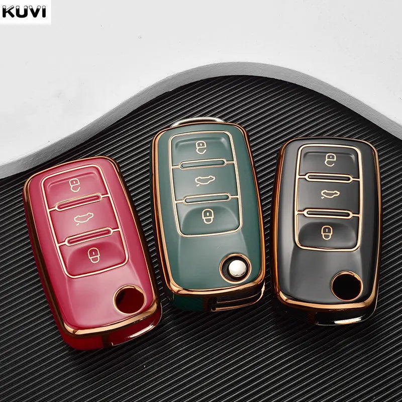 Car Key Case Cover Shell For Skoda Octavia