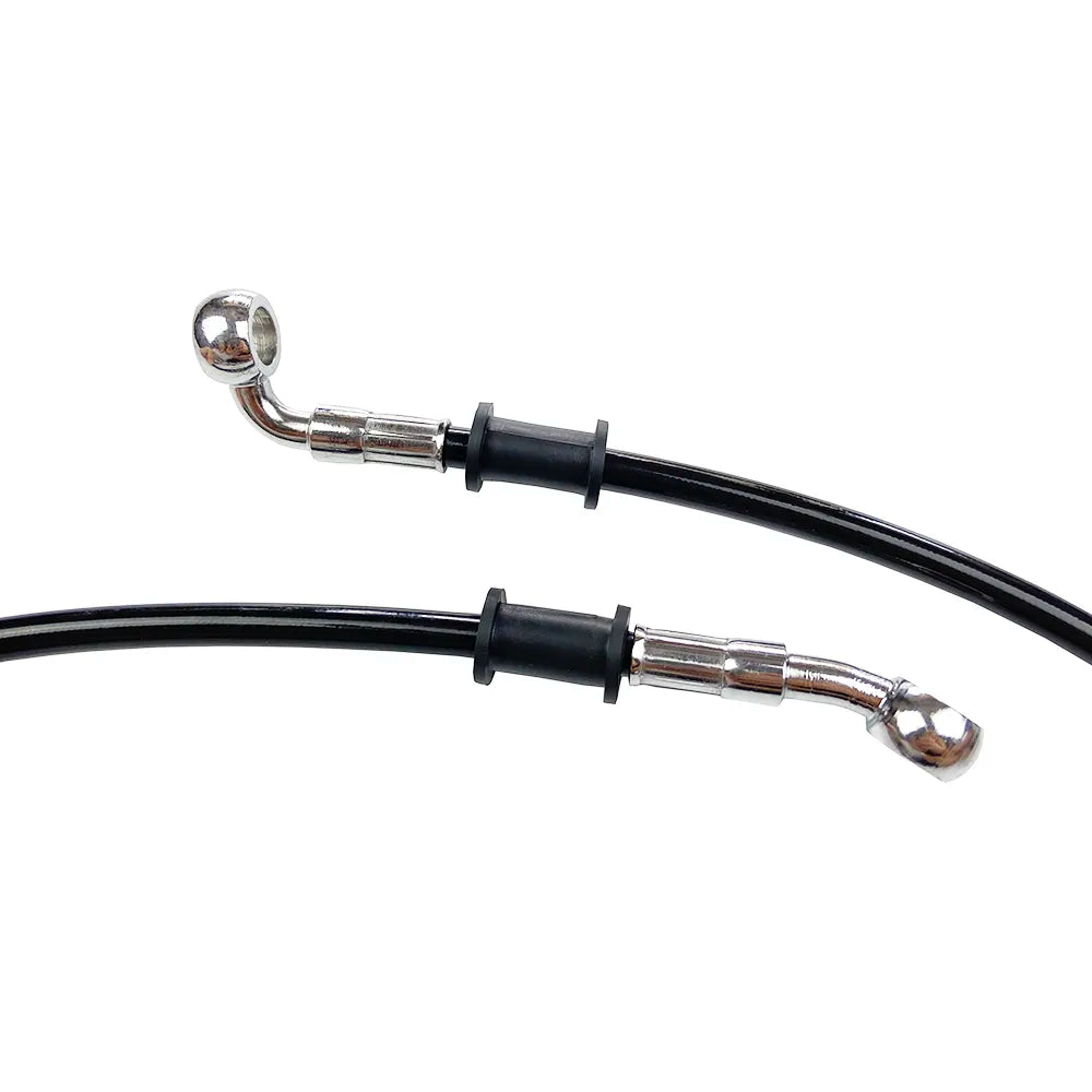 Black 400mm to 2200mm 28°-90° Motorcycle Hydraulic Reinforced Brake Clutch Oil Hose Line