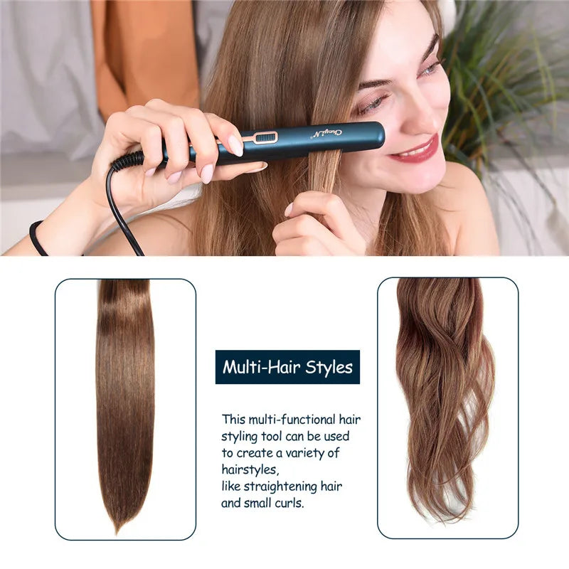 Mini Professional 2-in-1 Hair Straightener and Hair Curler