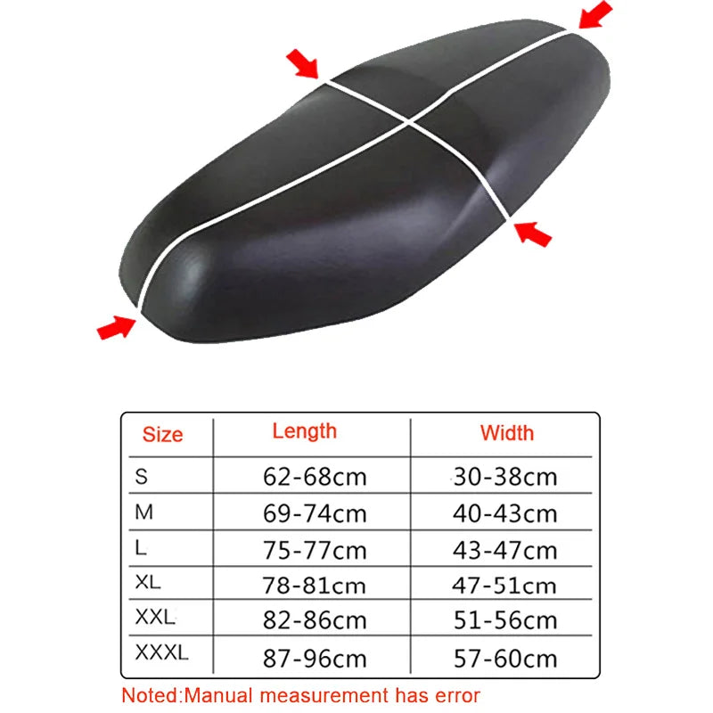 Black Breathable Summer 3D Mesh Motorcycle Seat Cover