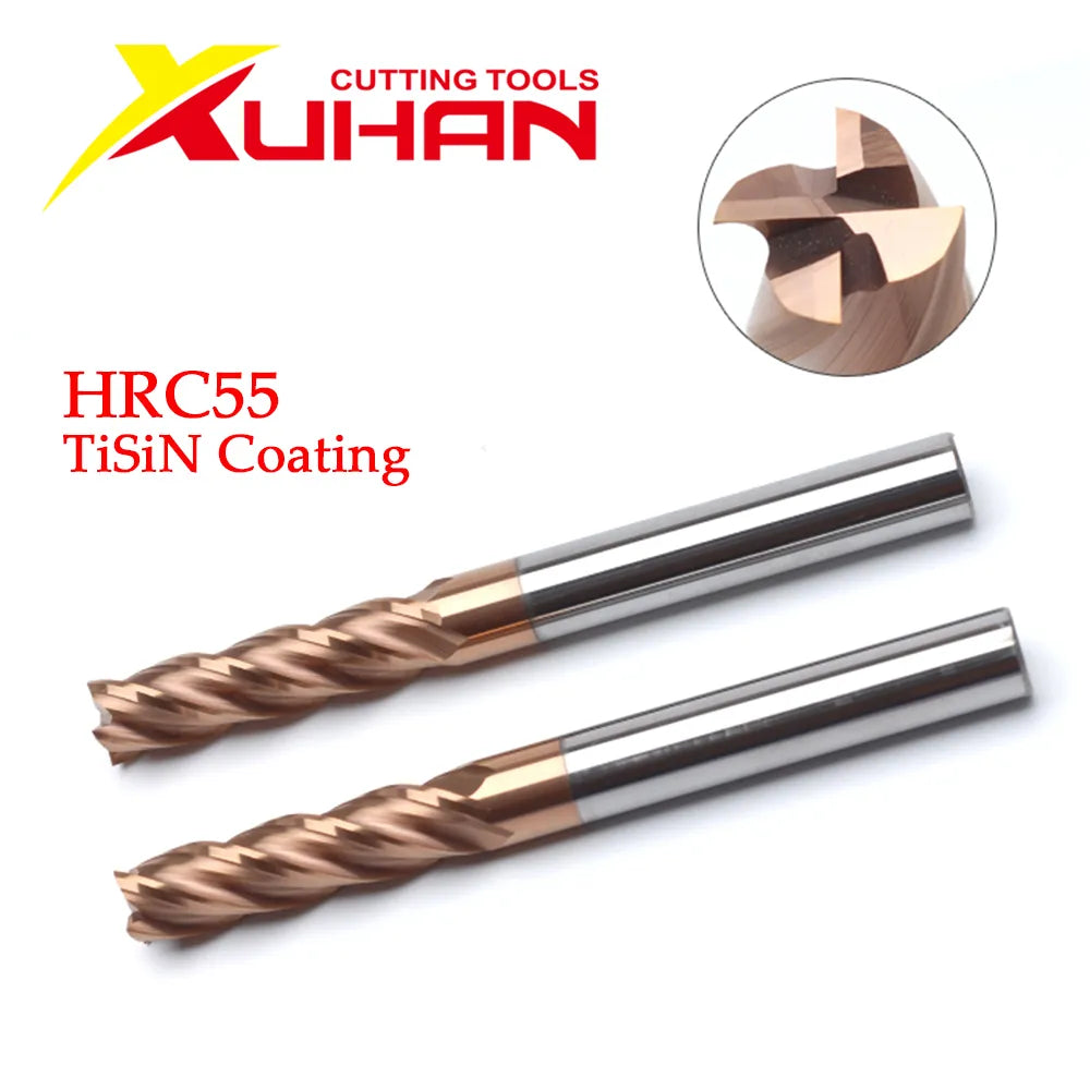Carbide End Mill 1-12mm 4 Flutes Milling Cutter