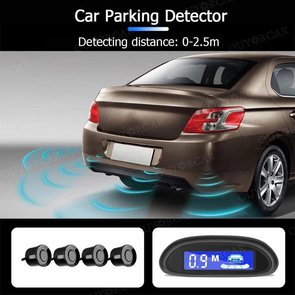 Car LED Parking Radar With 4 Parking Sensors