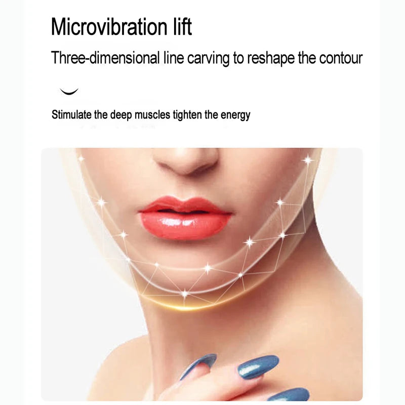 LED Photon Therapy Facial Slimming Vibration Massager