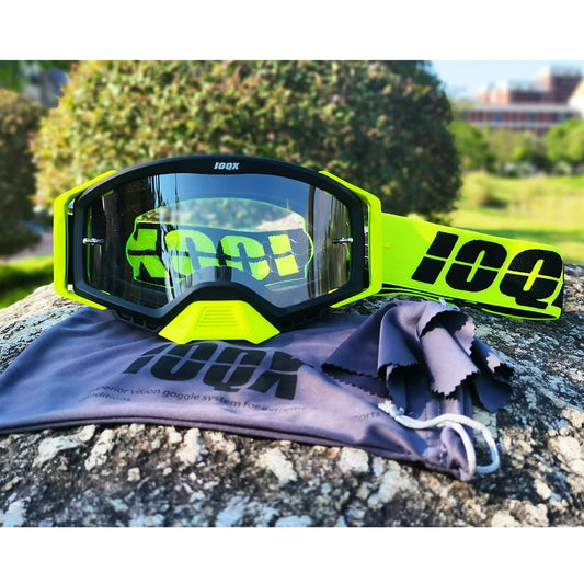 Neon Motorcycle Goggles