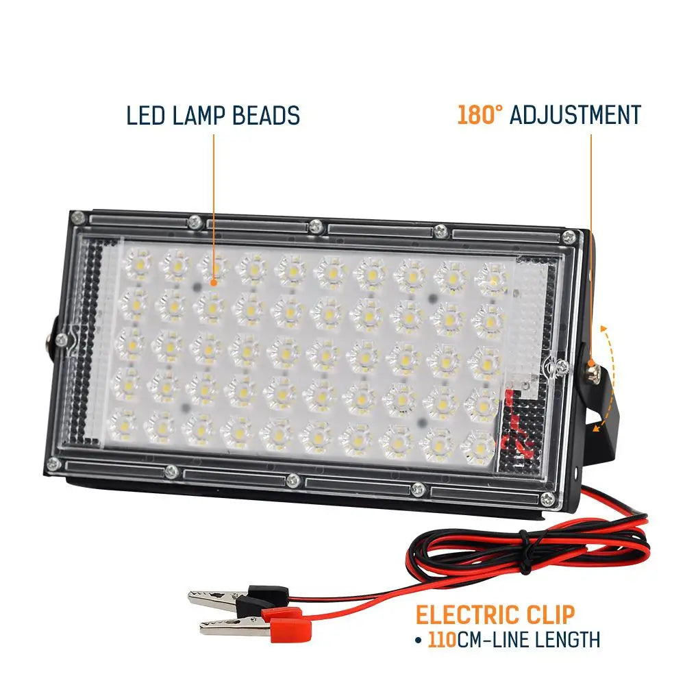 50W Crocodile Clip Led Flood Lights