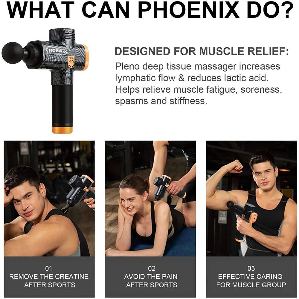 Fitness Massage Gun for Deep Muscle Massage and Pain Relief