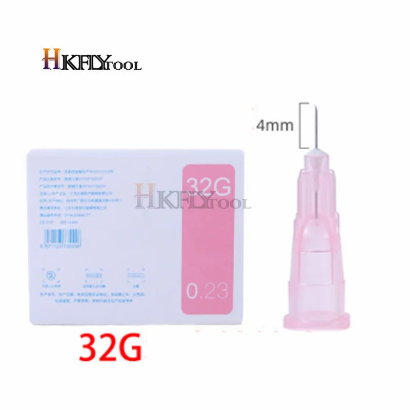 32G needle Piercing Transparent Syringe 4mm 13mm