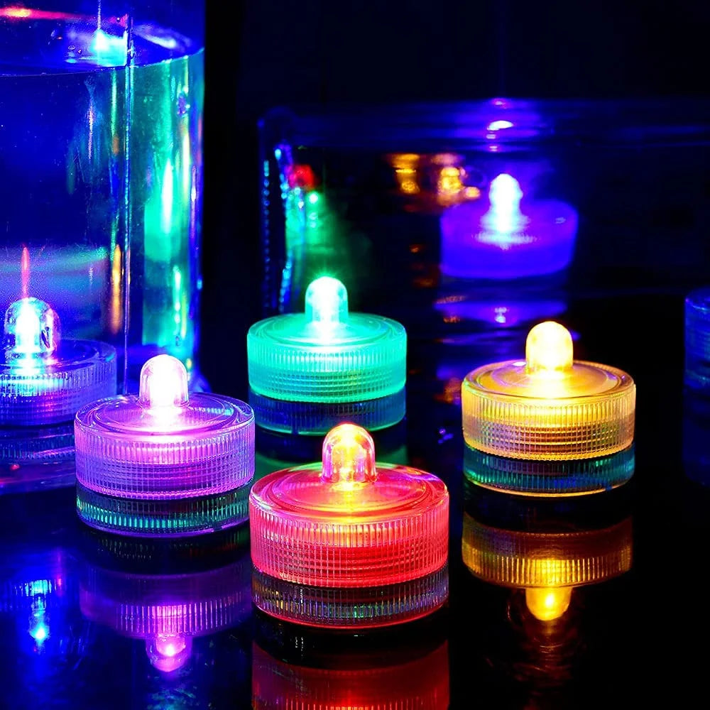 12Pcs Submersible LED Tea Lights