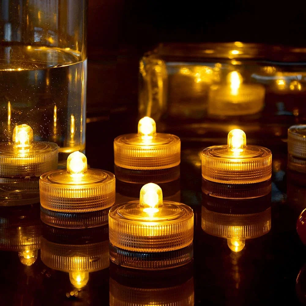 12Pcs Submersible LED Tea Lights