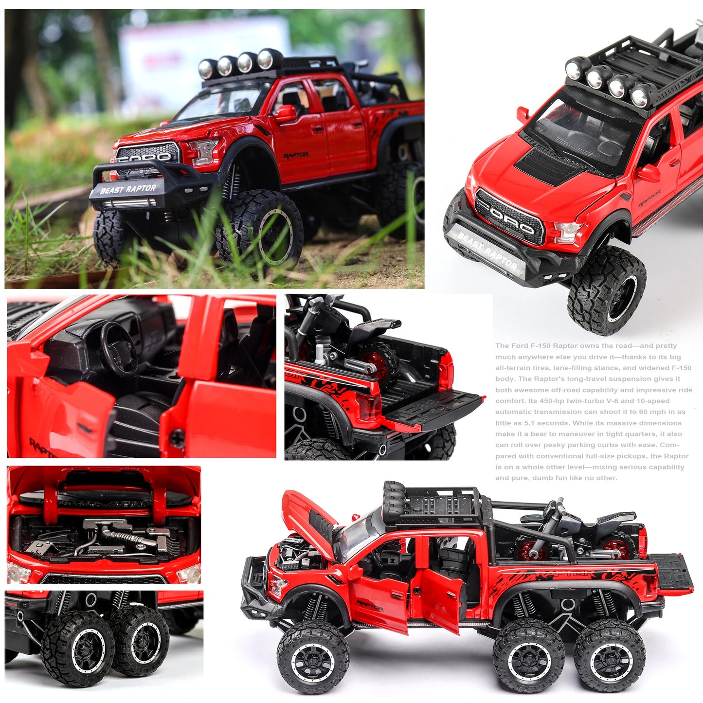 Off-Road Ford Raptor F150 Alloy Car