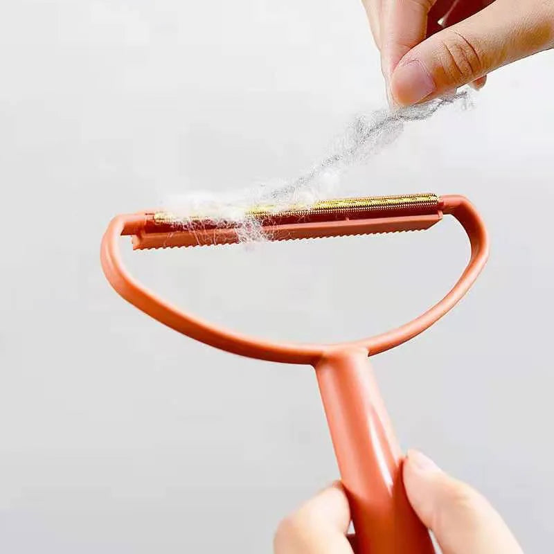 Double-Side Lint Remover Portable Pet Hair Remover Brush Manual Fluff Remover Clothes Fuzz Fabric Shaver Carpet Clothes Brush