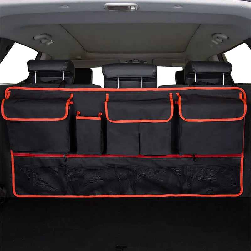 Car Trunk Organizer With 9 Pockets Large Capacity Storage Bag