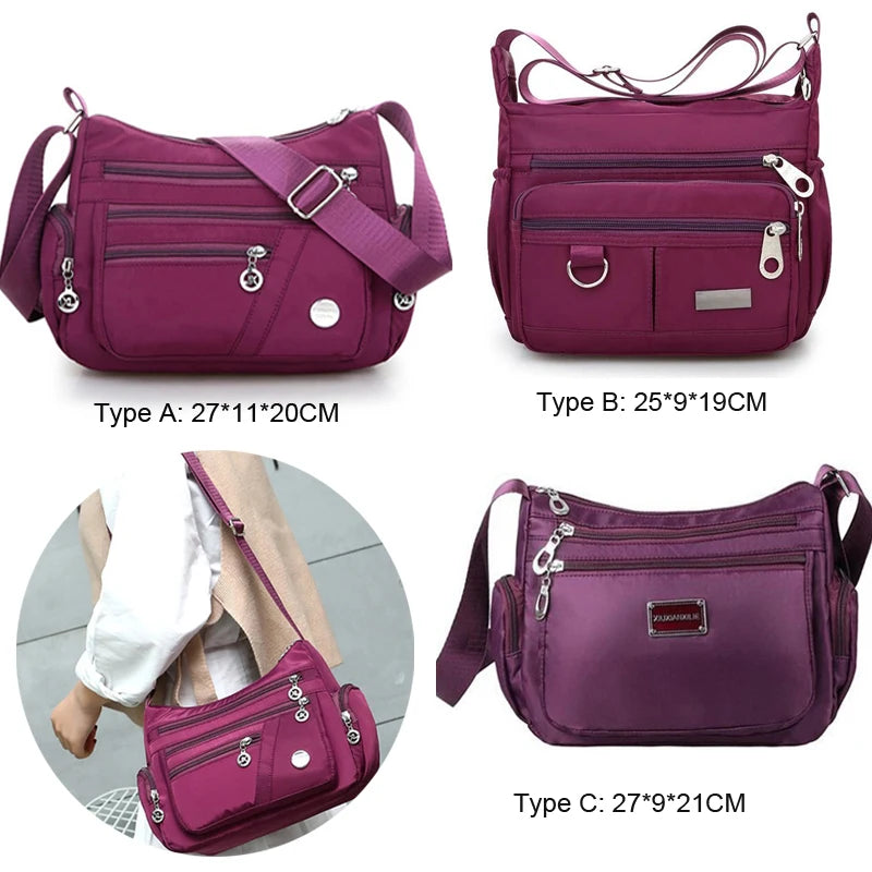 Large Capacity High Quality Nylon Waterproof Crossbody bag