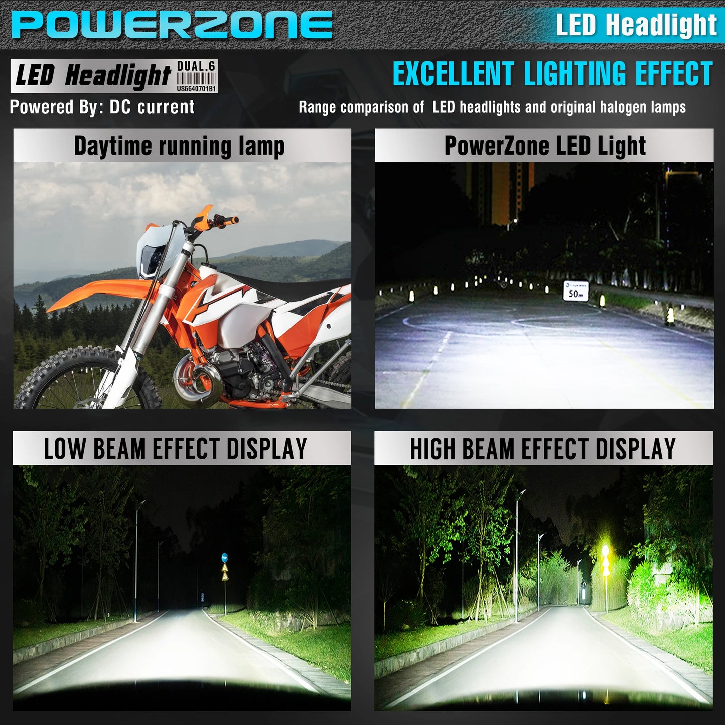 Motorcycle LED Headlight