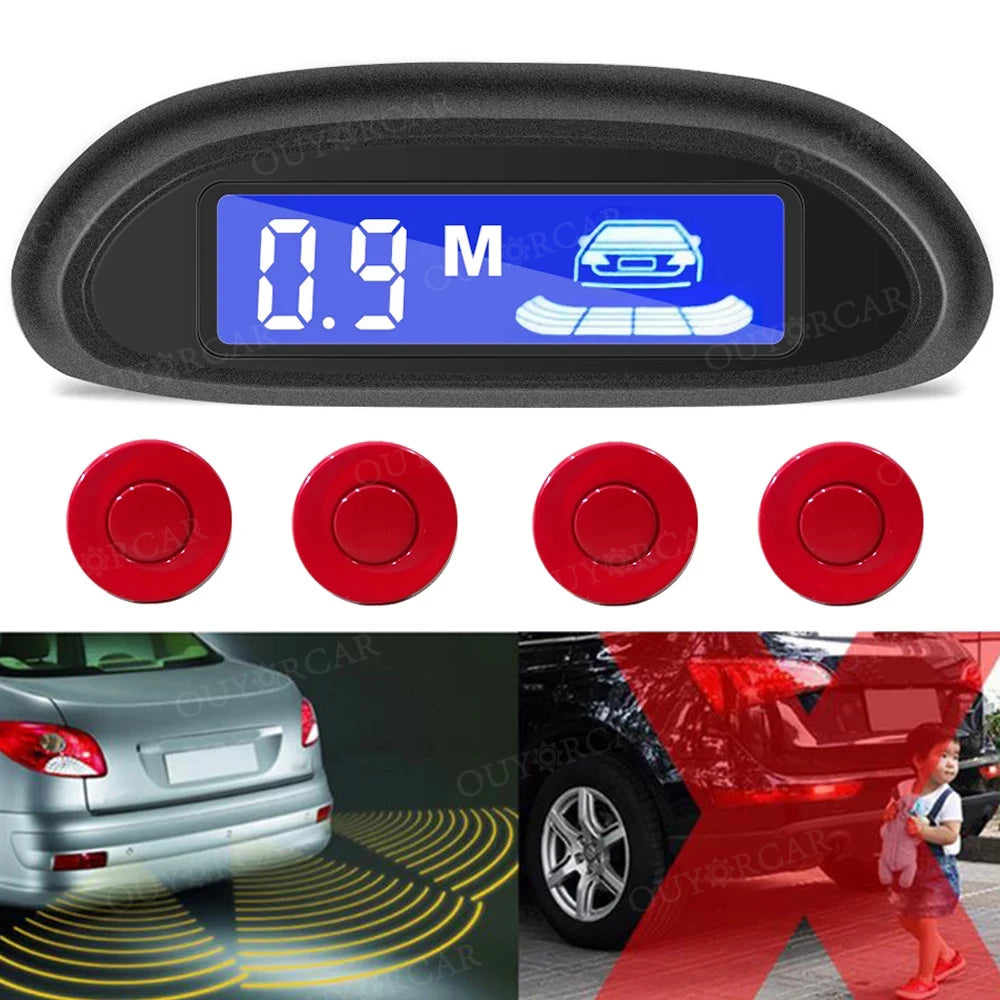 Car LED Parking Radar With 4 Parking Sensors