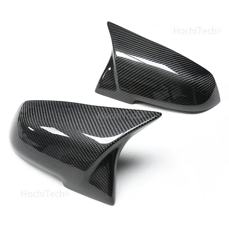 Black 2 pieces Rearview Mirror Cover  for BMW