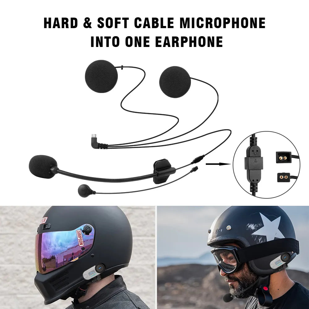 Wireless  Bluetooth Motorcycle Intercom Helmet Headset